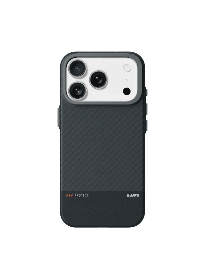 لوت حافظة Laut KEV PROTECT Dupont Aramid Fiber لهاتف iPhone 17 Pro Max - أسود - Image 1