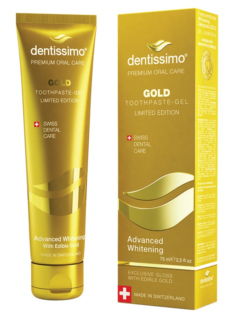 Dentissimo  ADVANCED WHITENING GOLD Toothpaste - Image 1