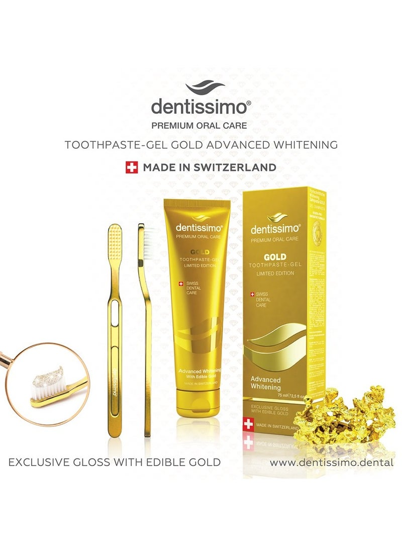 Dentissimo  ADVANCED WHITENING GOLD Toothpaste - Image 2