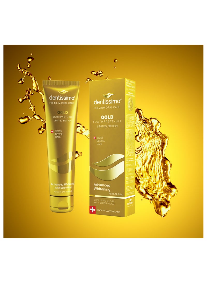 Dentissimo  ADVANCED WHITENING GOLD Toothpaste - Image 3