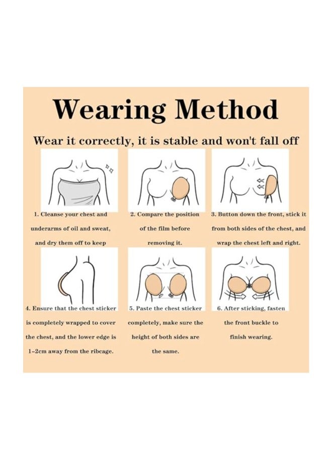 Jomo Store Push Up Self Adhesive Silicone Bra – Strapless, Invisible, Breathable, Front Closure for Backless Dresses - Image 5