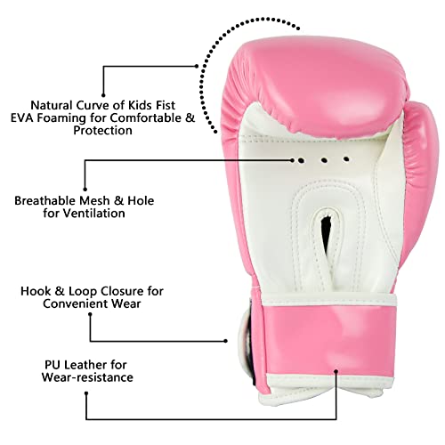 Cheerwing Kids Boxing Gloves 4oz Training Gloves for Youth and Toddler Punching Mitts Kickboxing Muay Thai Gloves - Image 3