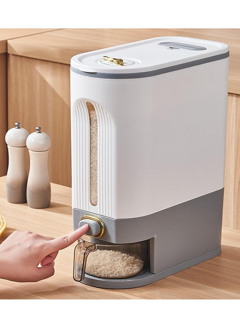 DubaiGallery Grains – Leakproof Rice Bucket Cereals | Food Kitchen Organization with Time Pointer, Measuring Cup for Kitchen, Soybeans and Corn - Image 2