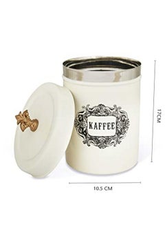 Elan Elan Chai Cheeni Kaffee Canister Set Leak-Proof Tight Lid Stainless Steel Kitchen Organizer Jar for Tea, Sugar, Coffee and Snacks Stylish Food Safe Storage Jar For Grocery Needs (650 ml, Set of 3)  - Image 3