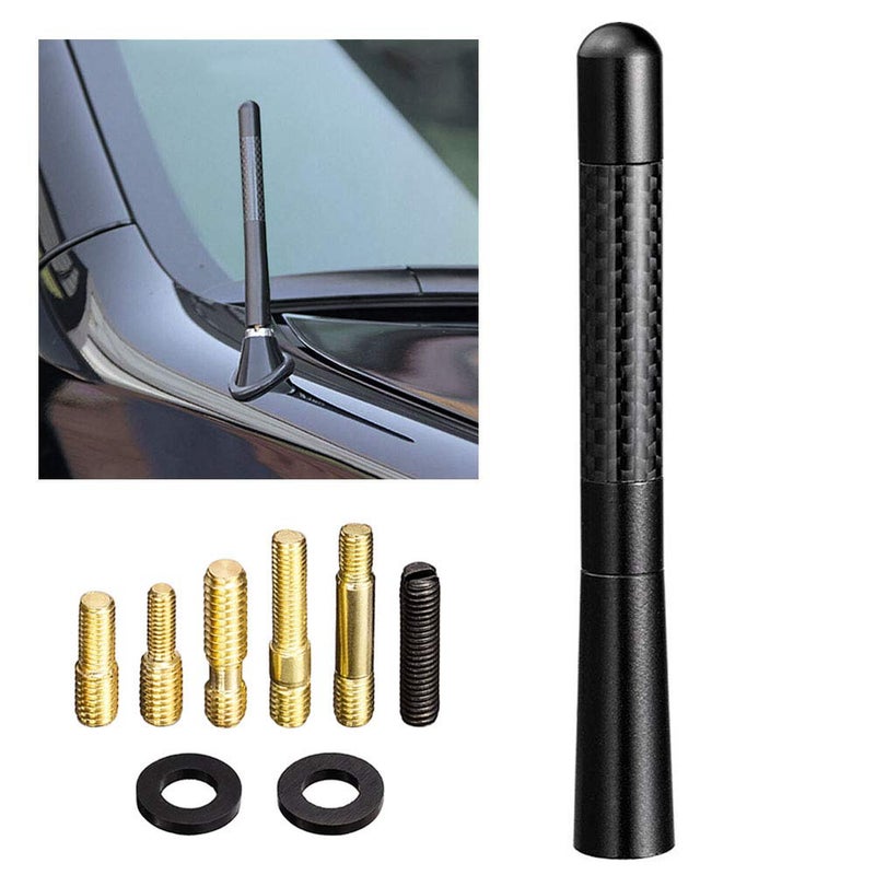 Bingfu Car Radio Stereo Antenna Mast Carbon Fiber Truck Universal Antenna Replacement - Image 1