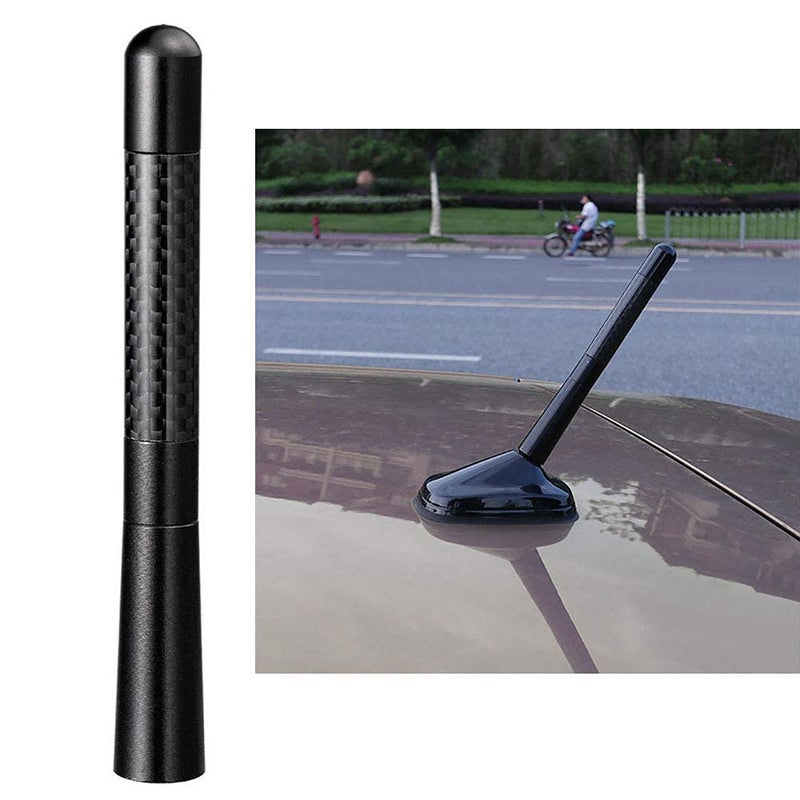 Bingfu Car Radio Stereo Antenna Mast Carbon Fiber Truck Universal Antenna Replacement - Image 2