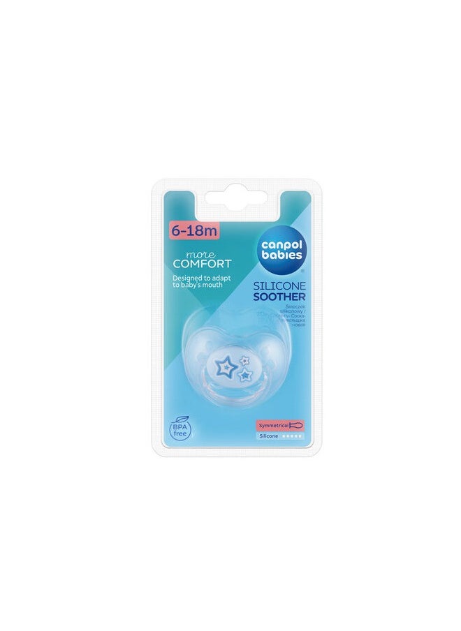 كانبول بيبز Canpol babies BPA Free Nature Soother Pacifier more comfort 6-18m - Blue  - Image 1