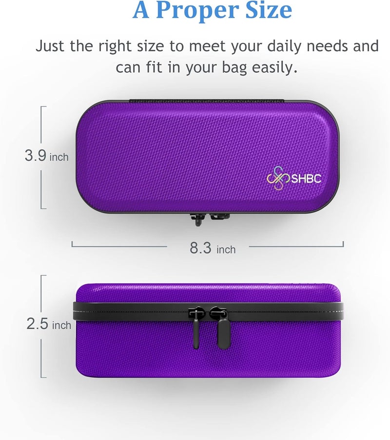 SHBC Insulin Pen Carrying Case Portable Medical Cooler Bag for Diabetes with Protective Ice Brick  Convenient to Changing Needles with Each Injection Purple - Image 3