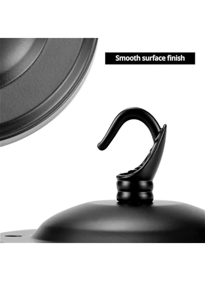 Arabest Light Canopy Kit Black – 2 Pack Vintage Chandelier Canopy, Matte Black Iron, Farmhouse Style, Easy Installation, 22 LBS Max Load Capacity, Black  - Image 3