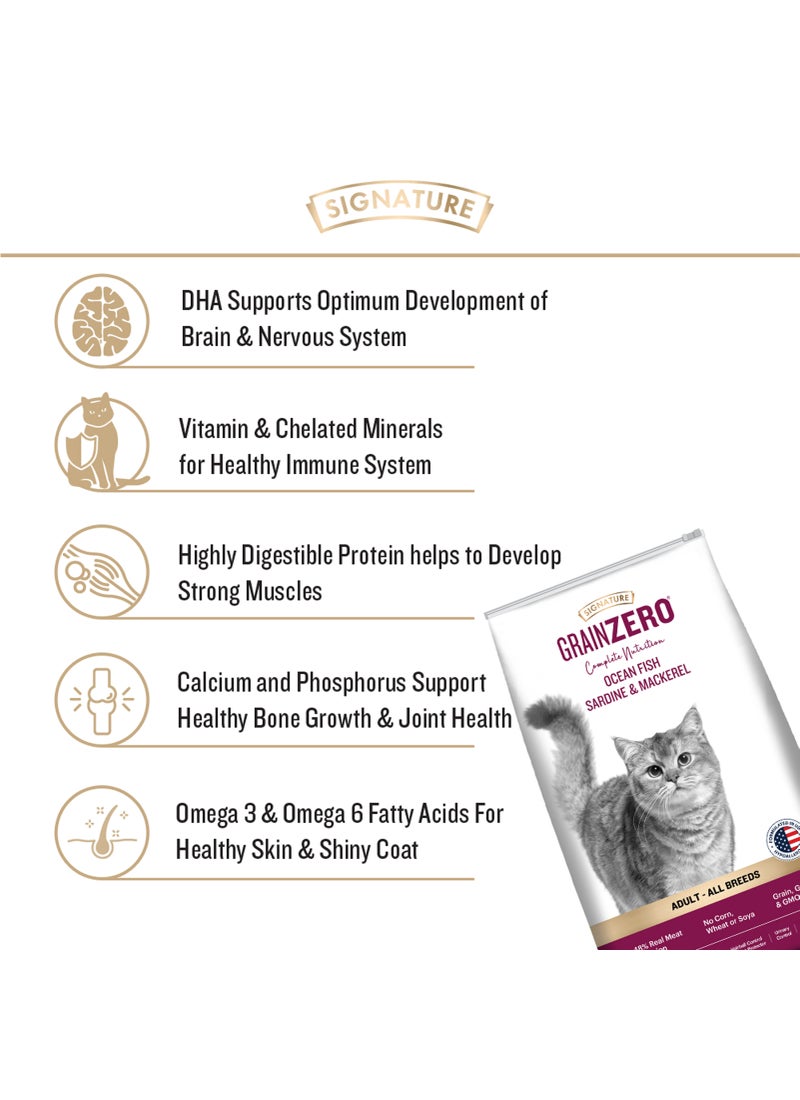 Grain Zero طعام جاف للقطط من سمك السردين والماكريل - Image 5