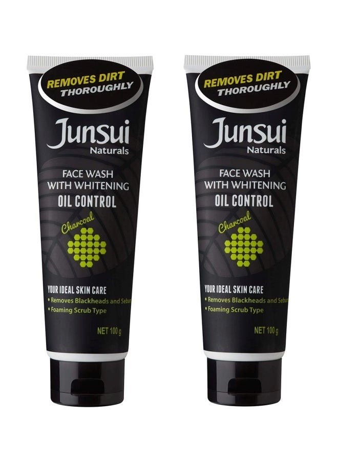 Pack Of 2 Whitening Oil Control Face Wash Set 100g