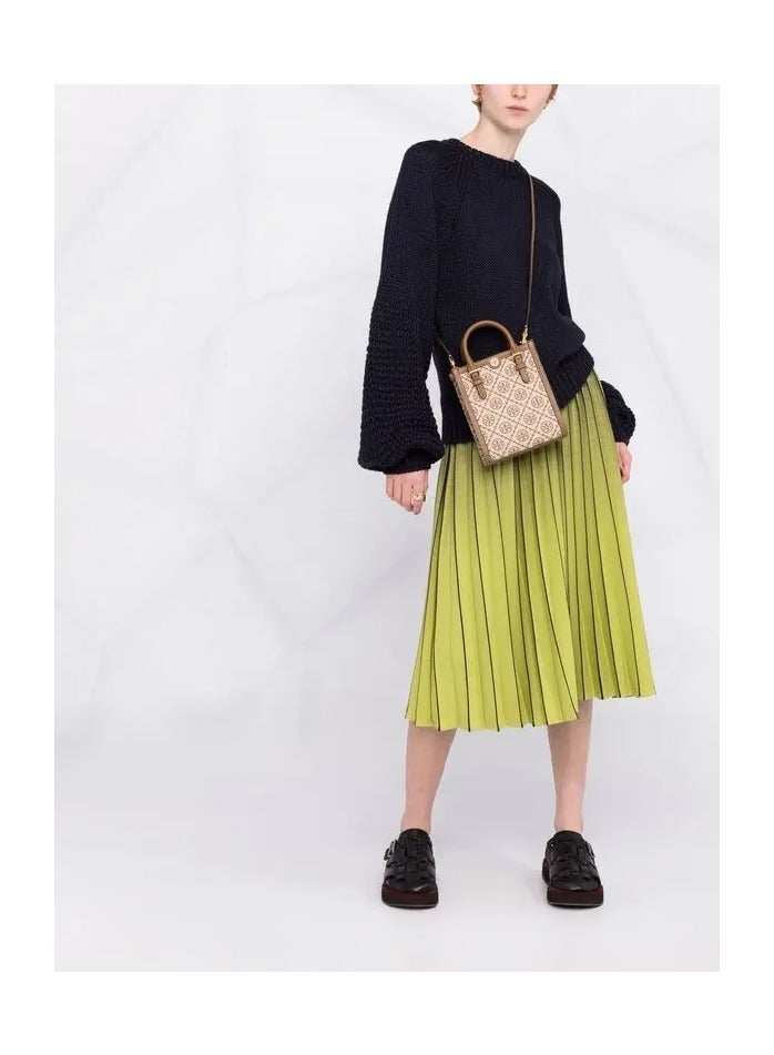 Burch Monogram Mini Jacquard Cotton Blend Tote Bag - Image 1