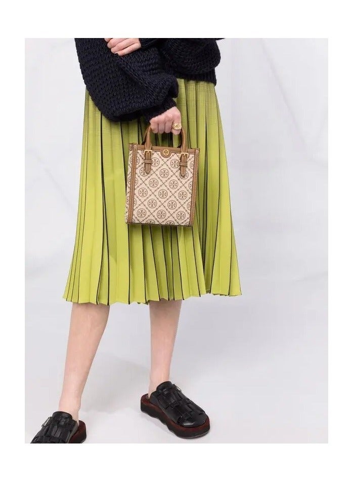 Burch Monogram Mini Jacquard Cotton Blend Tote Bag - Image 2