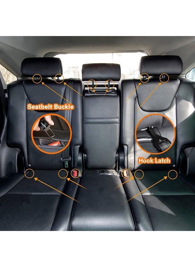 Fashion&cool - Dog Seat Belt, Heavy Duty Dog Seat Belt for Car with Latch Bar and Seatbelt Buckle, Seatbelt for Dogs with Elastic Bungee, Adjustable Reflective Dog Seatbelt Harness for Medium Large Breed Dog - Image 1