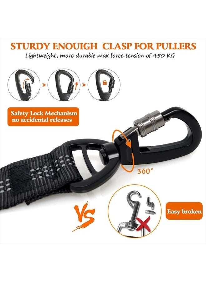 Fashion&cool - Dog Seat Belt, Heavy Duty Dog Seat Belt for Car with Latch Bar and Seatbelt Buckle, Seatbelt for Dogs with Elastic Bungee, Adjustable Reflective Dog Seatbelt Harness for Medium Large Breed Dog - Image 1