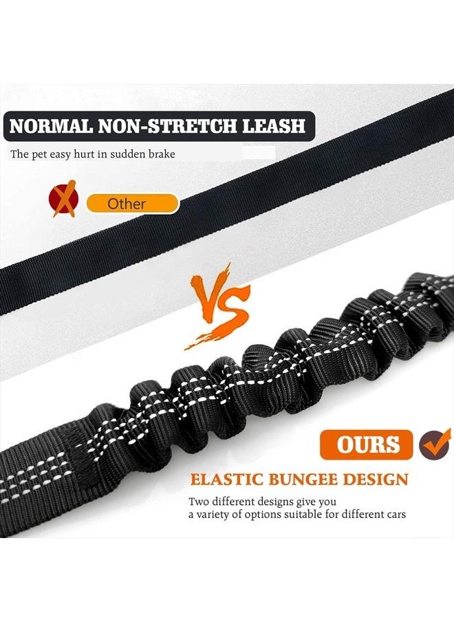 Fashion&cool - Dog Seat Belt, Heavy Duty Dog Seat Belt for Car with Latch Bar and Seatbelt Buckle, Seatbelt for Dogs with Elastic Bungee, Adjustable Reflective Dog Seatbelt Harness for Medium Large Breed Dog - Image 1
