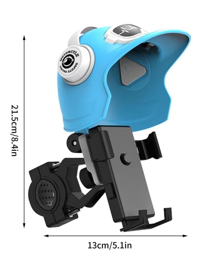 Stylish Helmet Cell Phone Holder for Motorcycle and Bike,Sun and Rain Resistant, Compatible with Most Smartphone Models, Multi-Angle Adjustable, and Easy to Install on Your Motorcycle