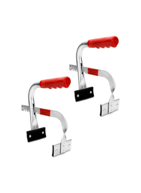 Battery Carrier, Battery Rack with Pads, Adjustable from 5" to 7", for Lifting and Carrying Batteries, 2 Pack