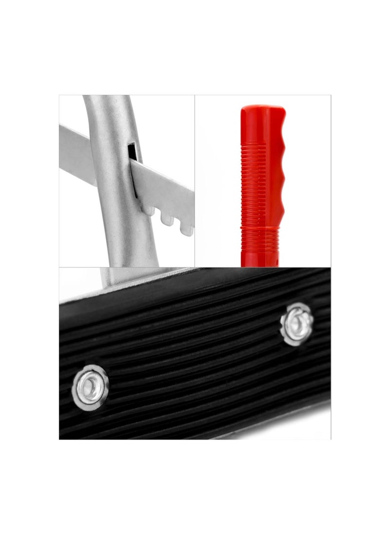 Battery Carrier, Battery Rack with Pads, Adjustable from 5" to 7", for Lifting and Carrying Batteries, 2 Pack