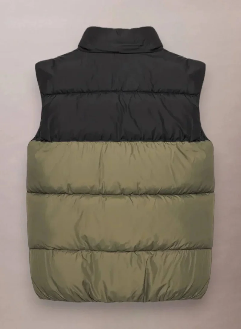 Calvin Klein Jeans Dusty Olive/ Black Puffer Vest for Men | Best Price UAE
