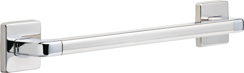 DELTA FAUCET BathSafety 18 Angular Modern Decorative ADA Grab Bar 41918 Polished Chrome