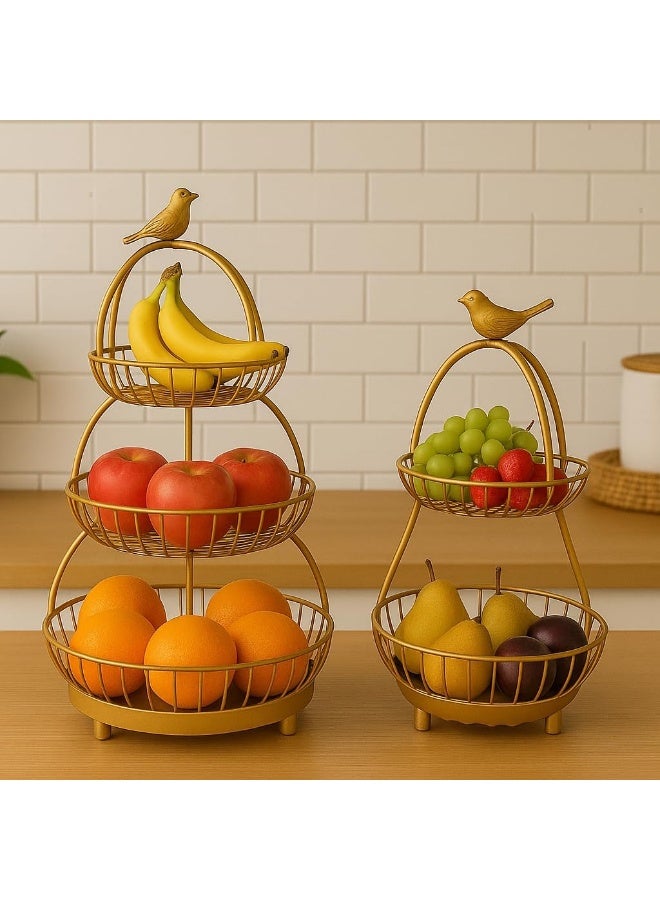 BS B&S 3-Tier Metal Fruit Basket Stand - Image 5
