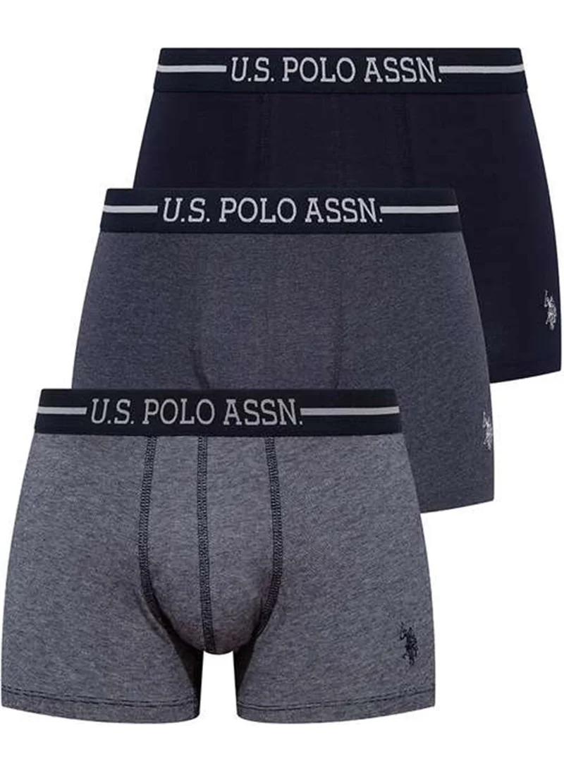 U.S. Polo Assn. BASE. Polo Assn. 80306 Men's 3-pack Boxer - Navy Blue