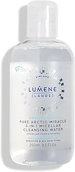 LUMENE Nordic Hydra LAHDE Pure Arctic Miracle 3in1 Micellar Cleansing Water Vegan 250ml - Image 1
