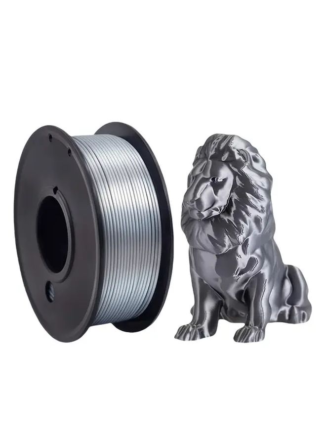 Silk Grey Glossy PLA 3D Printer Filament 1 75mm 250g Spool For Most FDM Printers - Image 1