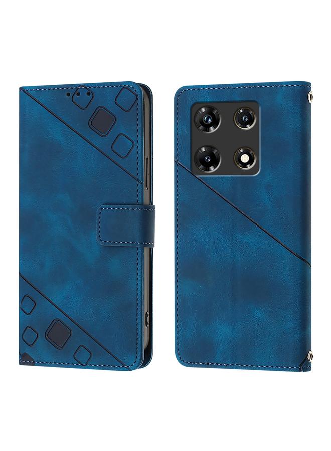 زبون جراب لهاتف Infinix Note 30 Pro / Note 30 5G جراب هاتف من الجلد المنقوش بملمس الجلد - Image 2