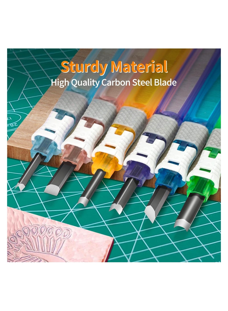 SYOSI Wood Carving Tools Kit, Wood Carving Knife Sculpting Kit, for Beginners, Hobbyists, Professionals, Artists, and DIY Art Work, Cutting, Carving, Knife Sculpture, Wood Whittling Kit, Wood Carving Set - Image 5