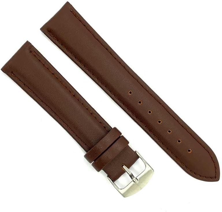 diloy Smooth Cowhide Leather Watch Strap 26 mm 28 mm 30 mm 32 mm 34 mm 36 mm 38 mm 40 mm Ref 302EA - Image 1