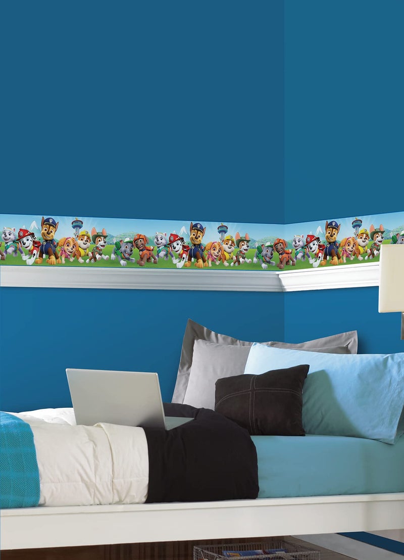 RoomMates RMK12133BD Paw Patrol Peel & Stick Wallpaper Border - Image 1