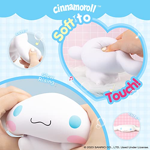 Hamee Sanrio Hello Kitty and Friends Cinnamoroll Jumbo Squishy Toy Slow Rising Cute SquiSHU Sweet Cotton Candy Scented Birthday Gift Bags, Party Favors, Gift Basket Filler, Stress Relief - Image 4