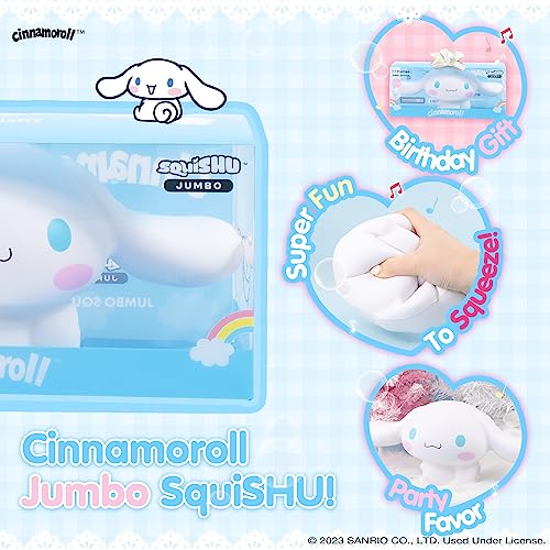 Hamee Sanrio Hello Kitty and Friends Cinnamoroll Jumbo Squishy Toy Slow Rising Cute SquiSHU Sweet Cotton Candy Scented Birthday Gift Bags, Party Favors, Gift Basket Filler, Stress Relief - Image 5