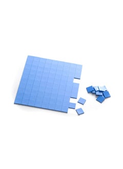 Generic Cooling Thermal Pad, Blue Soft Silicone Thermal Conductive Pads Heatsink IC Chipset Fit for Northbridge SSD CPU GPU LED Cooling Soft insulating gasket silicone thermal pad (100pcs 10x10x1mm)  - Image 1