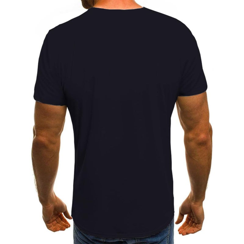 KYKU Adult Pirate Costume Mens Pirates T-Shirt Novelty Captain Tee, Black, Large - Image 5