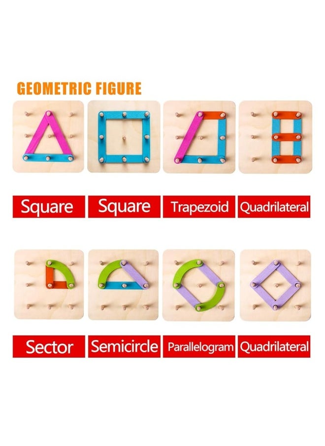 kizh Wooden Letter and Number Construction Activity Set Educational Preschool Toys Shape Color Recognition Pegboard Sorter Set Board Blocks Stack Sort for Toddler Kids Boys Girls Toy  - Image 1