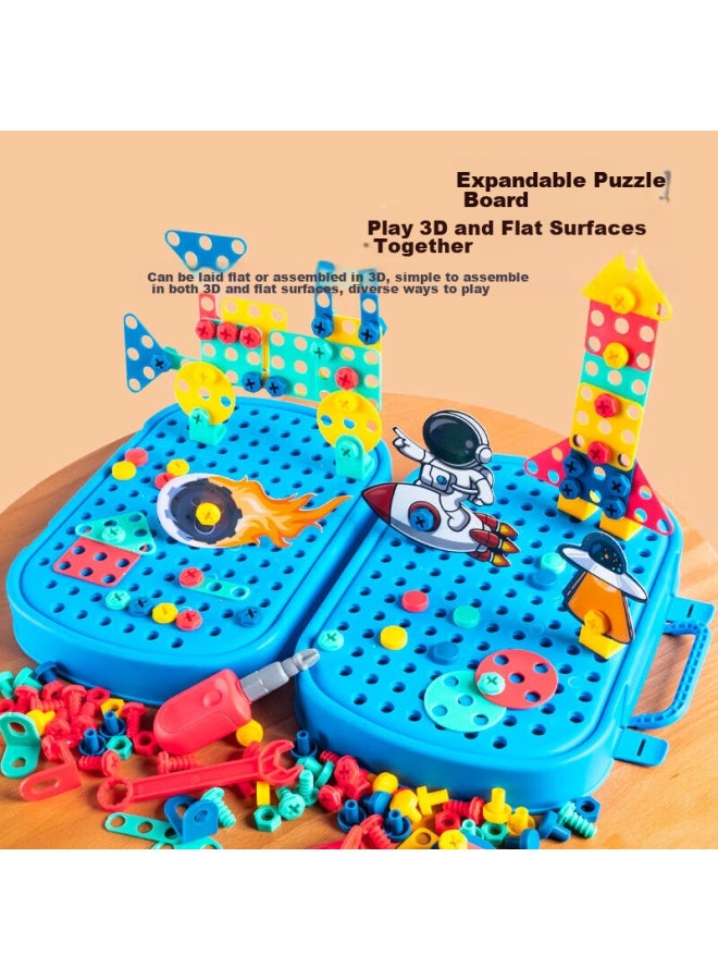 Babamama Dad Mom Children's Electric Screwdriver Toy, Boys' Electric Drill, Disassembly And Assembly Set, Combination Repair Tool Box - Image 5