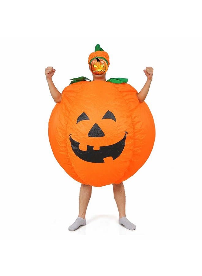 JASHKE Inflatable Pumpkin Costume Inflatable Halloween Costumes Fancy Dress for Adult - Image 1