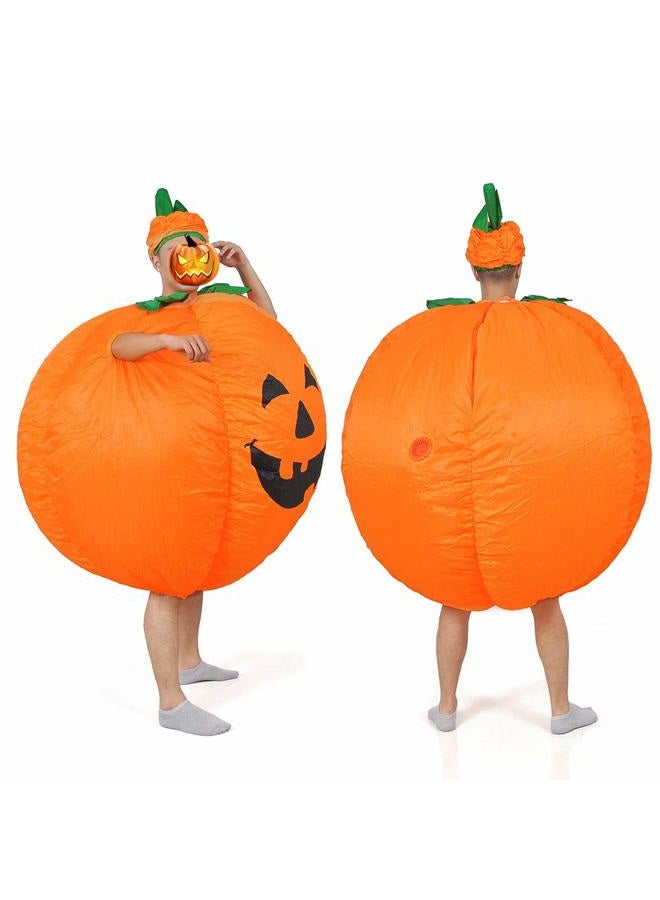 JASHKE Inflatable Pumpkin Costume Inflatable Halloween Costumes Fancy Dress for Adult - Image 2