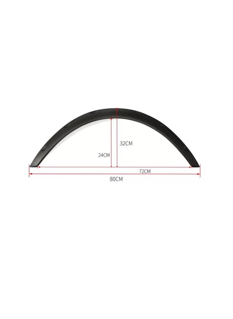 Y&D 4pcs Universal Fender Flares Extra Wide Body Wheel Arches Wheel Brow Fenders Splash Guard Modified Pieces Car Decoration Car Side Fender  - Image 5