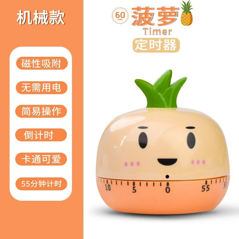 Children'S Cartoon Mechanical Timer Rabbit Squirrel Magnetic Mechanical Timer Student Timer Cooking Reminder - Image 1