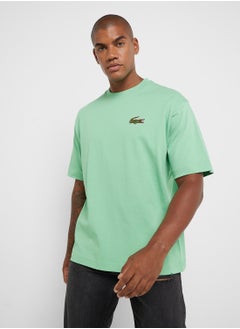 LACOSTE Logo Graphic Crew Neck Short Sleeve T-Shirt  - Image 1