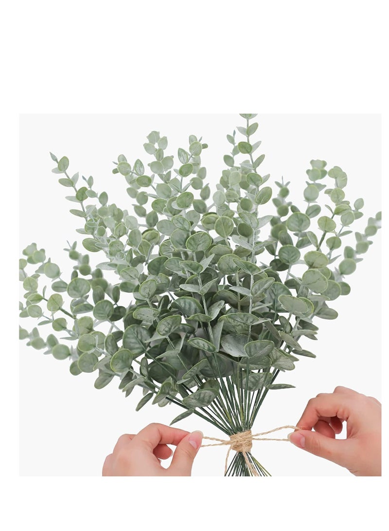 Used For Shelves, Office Desks, Bathrooms, Farmhouse Rooms, Coffee Tables, And Home Decor. Eucalyptus Simulation Flower With Vase Bonsai - Image 3