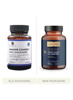 Immune Charge+ Zinc Ionophore - Zinc Supplement Complexed with Quercetin, Luteolin, Hesperetin Immune + GI Support (60 Softgels)