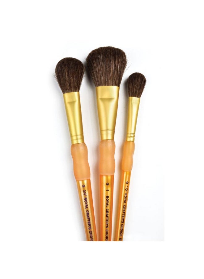 Royal & Langnickel Brush Set Camel 3/Pkg-Mop 