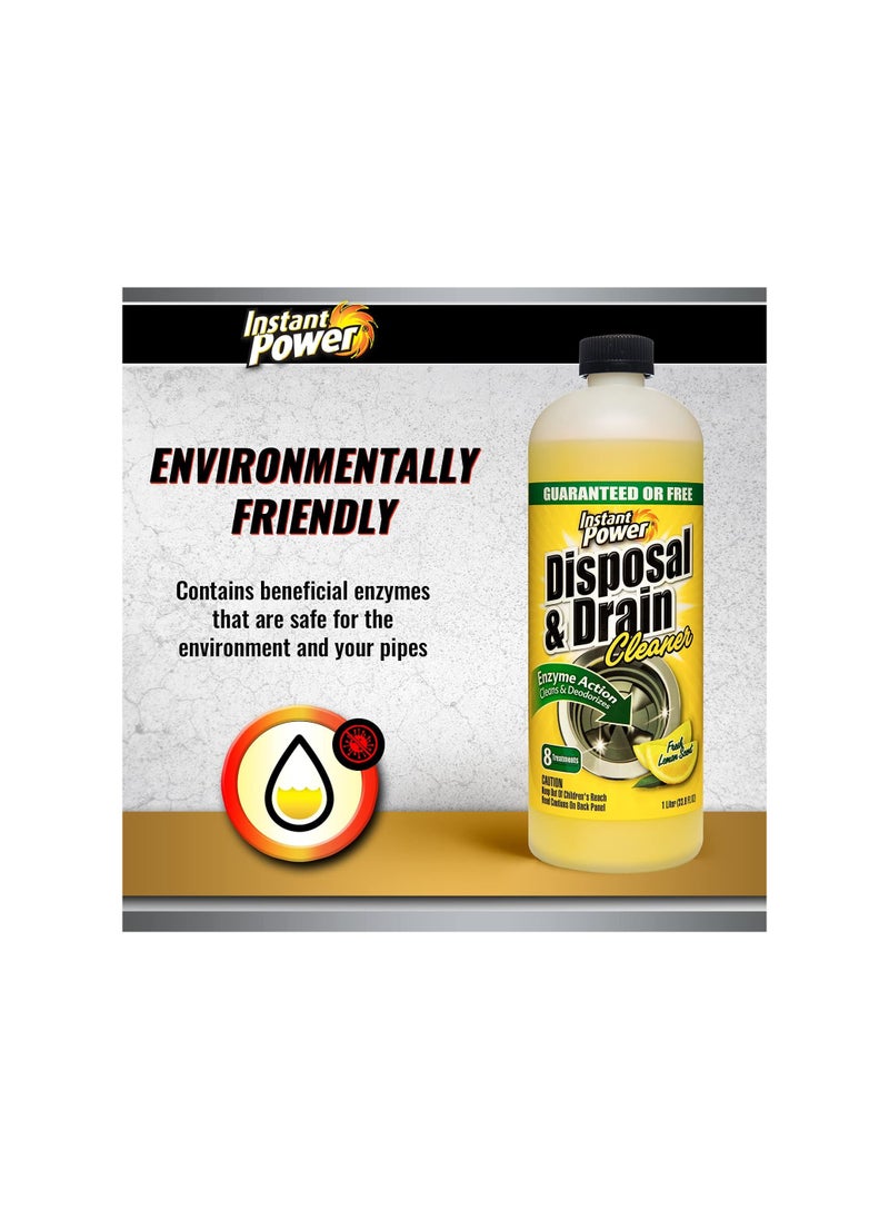 Instant Power Instant Power Disposal and Drain Cleaner Lemon Scent 1 Liter  - Image 2