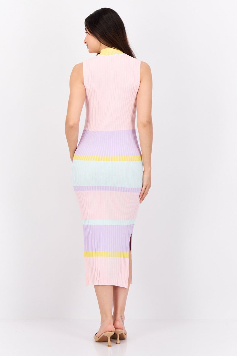 ESPRIT فستان ميدي مزخرف للنساء، متعدد الألوان - Image 4