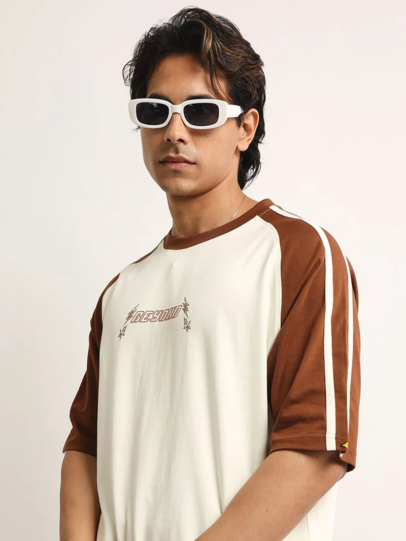 مانياك Maniac Mens Printed Round Neck Half Sleeve Hunter Green Cotton T-Shirt